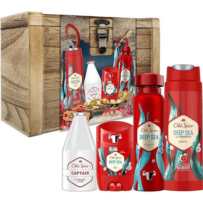 Old Spice Gift Set Men Deodorant Spray Shower Gel & Aftershave