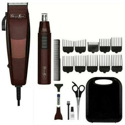 Wahl Hair Clipper & Nose Ear Trimmer 18 Piece Shaver Set WIth Carry Case