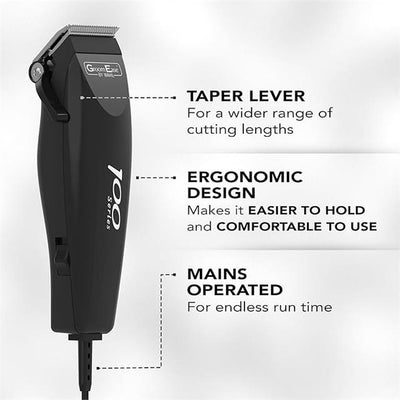 Wahl GroomEase 10 Piece 100 Series Clipper Kit Black 79233-917