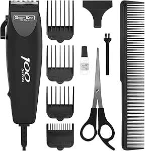 Wahl GroomEase 10 Piece 100 Series Clipper Kit Black 79233-917
