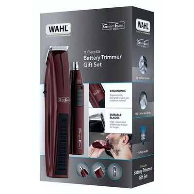 Wahl Beard Trimmer Set Ear Nose 11pcs High Carbon Steel Blade Gift Set