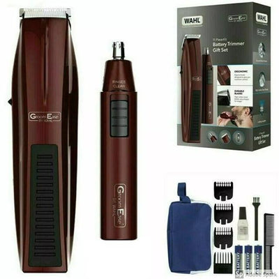 Wahl Beard Trimmer Set Ear Nose 11pcs High Carbon Steel Blade Gift Set