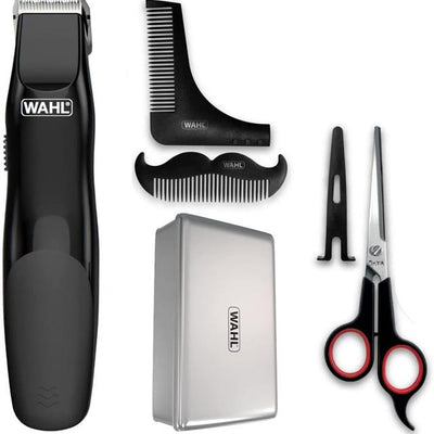 Wahl Beard Grooming Kit Gift Set 6PCs Trimmer Beard Oil Accessories Men