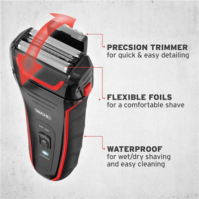 Wahl Clean & Close Plus Men’s Shaver, Waterproof Flex Foil & Precision Trimmer